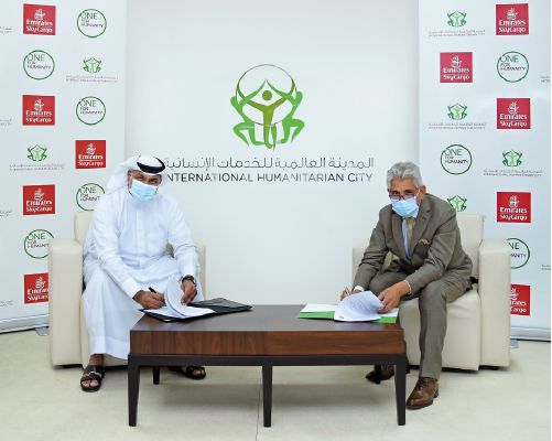  Emirates SkyCargo signs humanitarian logistics MoU with International Humanitarian City