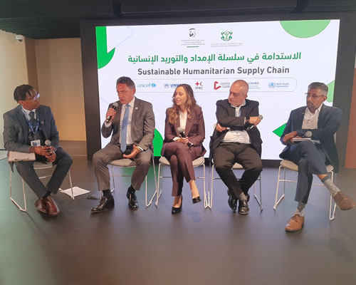  المدينة العالمية للخدمات الإنسانية في دبي وشركاؤها يدعون إلى سلسلة إمداد إنسانية مستدامة على هامش مؤتمر كوب28